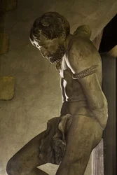 Kalvarienberg (Detail), ca. 1530 (bemaltes Holz)